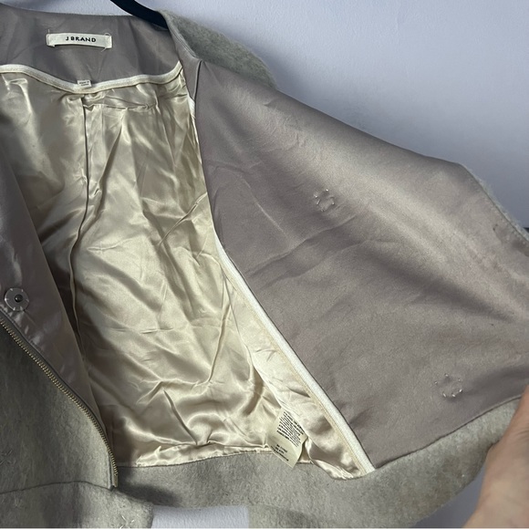 J Brand Elyn Moto Asymmetrical Wool Mohair Angora Jacket Small - Picture 6 of 14